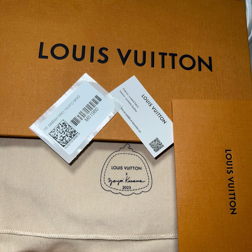 Louis Vuitton Sarah long snap wallet Painted Dot Yayogi Kusama cruise collection - Picture 11 of 14